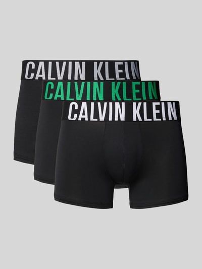 Calvin Klein Underwear Boxershort met band met label in een set van 3 stuks Zwart - 1