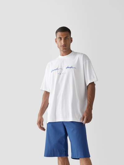 VETEMENTS Oversized T-Shirt mit Label-Print Weiss 4