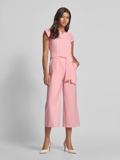 Betty Barclay Jumpsuit mit Bindegürtel und Serafino-Ausschnitt Pink 4