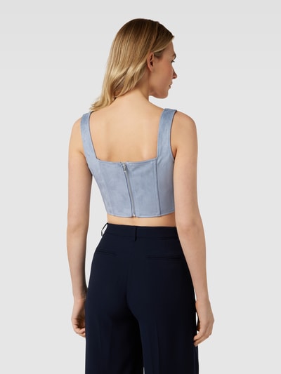 Guess Crop Top mit Karree-Ausschnitt Jeansblau 5