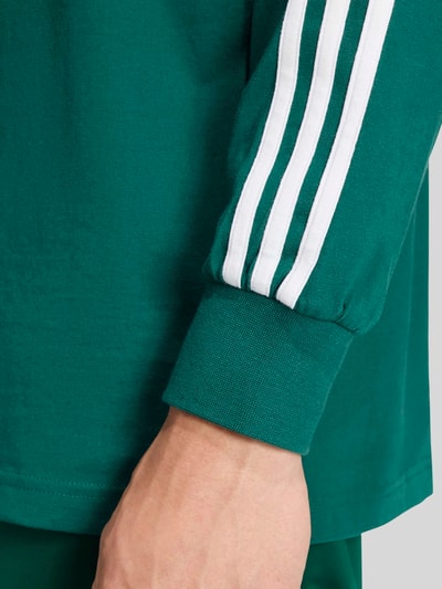 adidas Originals Relaxed Fit Rugbyshirt aus reiner Baumwolle Gruen 5