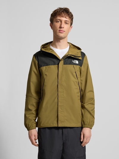 The North Face Kurtka w kroju regular fit z nadrukiem z logo Model 'Antora' Zielony 4