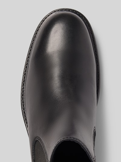 Marc O'Polo Chelsea boots van runderleer met elastische inzet, model 'RONY' Zwart - 3