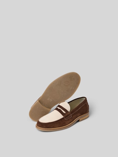 Duke & Dexter Loafer aus echtem Leder Mittelbraun 5
