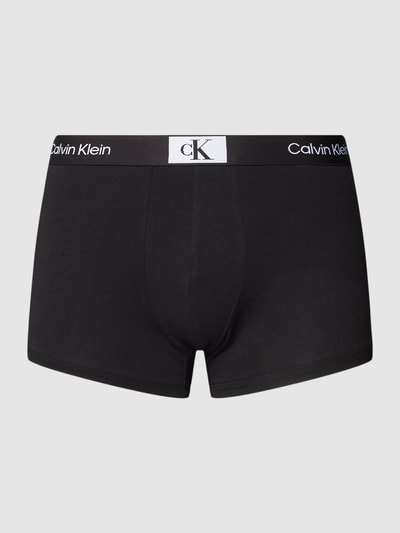 Calvin Klein Underwear Obcisłe bokserki z tkanymi detalami z logo Czarny 2