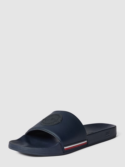 Tommy Hilfiger Slippers met labeldetails Marineblauw - 2