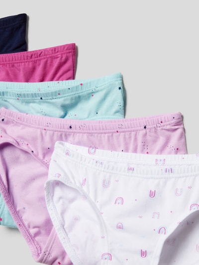 Schiesser Slip met elastische band in een set van 5 stuks Roze - 2
