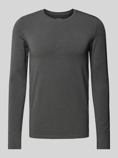 Schiesser Longsleeve mit Rundhalsausschnitt Anthrazit 1