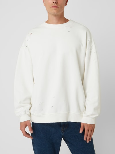 Progetto7 Sweatshirt im Destroyed-Look  Offwhite 4