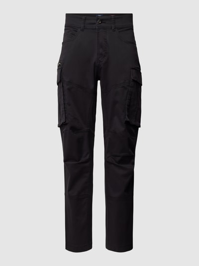 MCNEAL Loose Fit Cargohose in unifarbenem Design Black 2