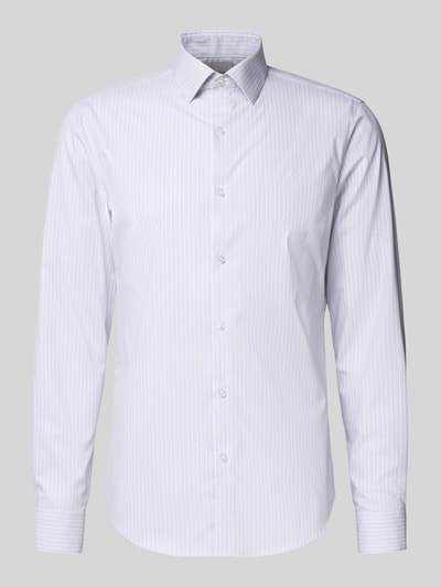 CK Calvin Klein Koszula biznesowa o kroju slim fit z kołnierzykiem typu kent Błękitny 2