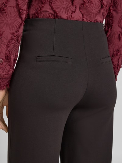 SEDUCTIVE Marlenehose aus Viskose-Mix mit Gesäßtaschen Modell 'KIMBERLEY' Dunkelbraun 3