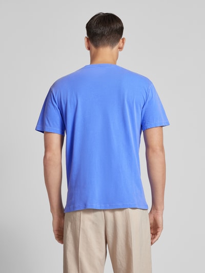 Thinking Mu T-shirt met ronde hals, model 'INDIGOFERA' Bleu - 5