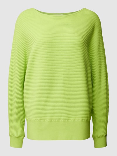 s.Oliver RED LABEL Gebreide pullover met structuurmotief Neon groen - 2