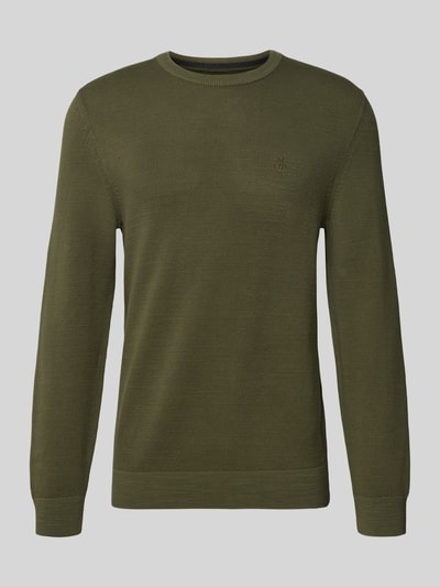 Marc O'Polo Regular Fit Pullover aus reiner Baumwolle Oliv 2