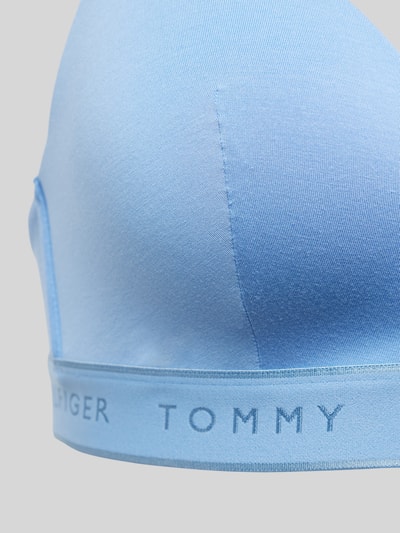 TOMMY HILFIGER Beha met elastische band met label, model 'LIGHTLY LINED' Blauw - 2