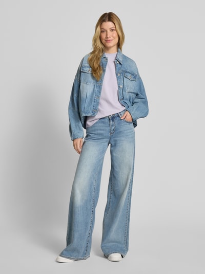 Armedangels Loose fit T-shirt van puur katoen Lila - 1