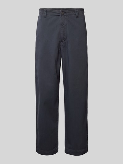 ANNARR Straight leg chino met riemlussen, model 'STORM' Zwart - 2