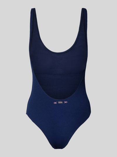 Banana Moon Badeanzug mit Label-Detail Modell 'BELMAR' Dunkelblau 3