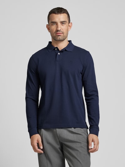 MCNEAL Regular fit poloshirt met labelstitching Donkerblauw - 4