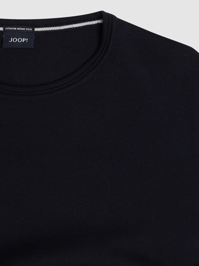 JOOP! Collection Pullover aus Merinowolle Modell 'Denny' Marine 2