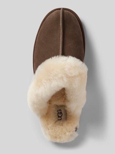 UGG Hausschuhe aus Leder Modell 'SCUFFETTE II' Dunkelbraun 3