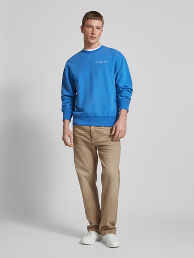 Levi's® Sweatshirt mit Label-Stitching Jeansblau 1