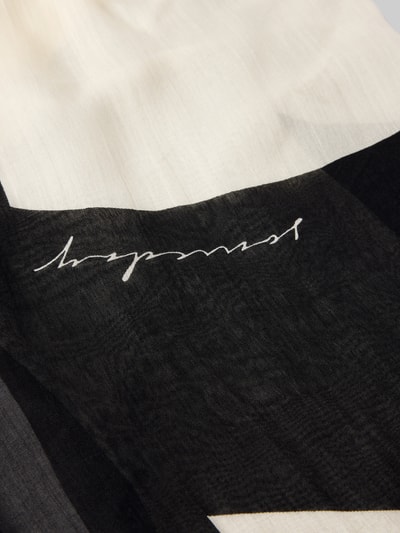 Someday Schal mit Label-Print Black 2