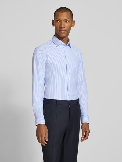 Jake*s Slim Fit Businesshemd mit Kentkragen Bleu 4