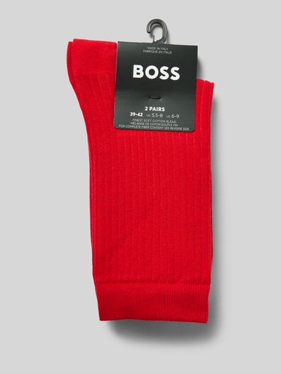 BOSS Socken mit Label-Print im 2er-Pack Hellrot 3