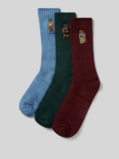 Polo Ralph Lauren Underwear Socken mit Label-Stitching im 3er-Pack Hellblau 1