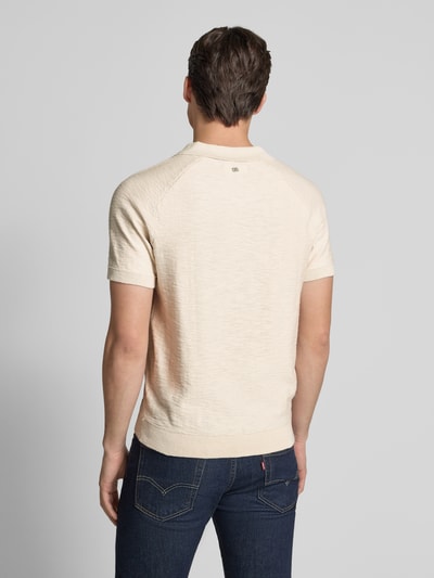 s.Oliver RED LABEL Regular Fit Poloshirt mit Flammgarnstruktur Sand 5