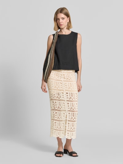 GUESS Maxirock mit Häkelspitze Modell 'OCTAVIA' Sand 1