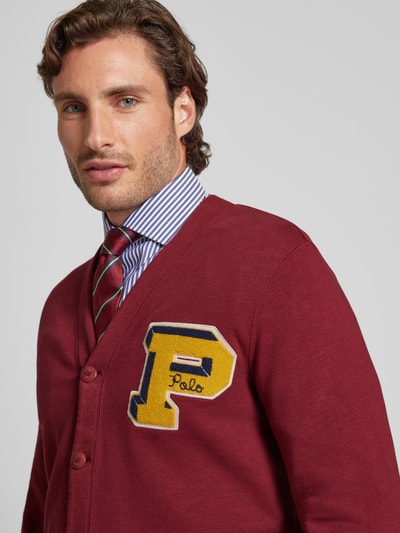 Polo Ralph Lauren Cardigan met labelbadge Donkerrood - 3