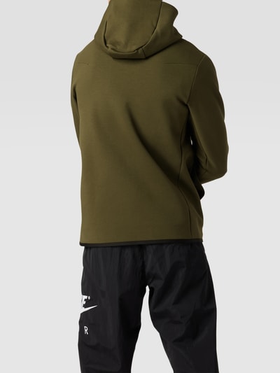 Nike Tech Sweatjacke aus Baumwoll-Mix mit Kapuze  Oliv 5