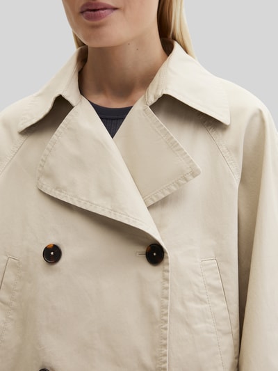 Marc O'Polo Relaxed Fit Trenchjacke aus Baumwolle Beige 3