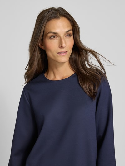 Rich & Royal Bluza o kroju regular fit z okrągłym dekoltem i rękawem o dł. 3/4 Granatowy 3