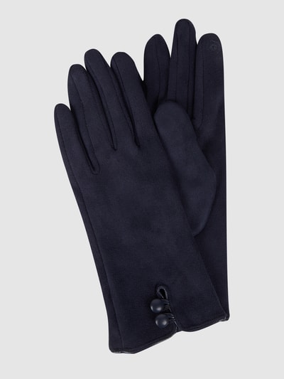 EEM Touchscreen-handschoenen in suèdelook Marineblauw - 1