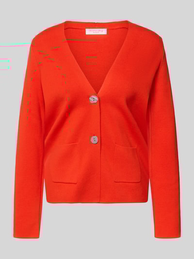 Christian Berg Woman Gebreide pullover met V-hals Lichtrood - 2