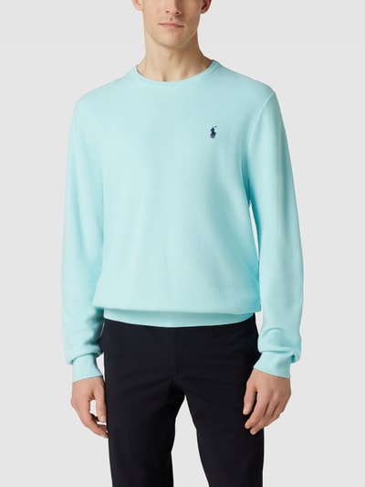 Polo Ralph Lauren Gebreide pullover met labelstitching Mintgroen - 4