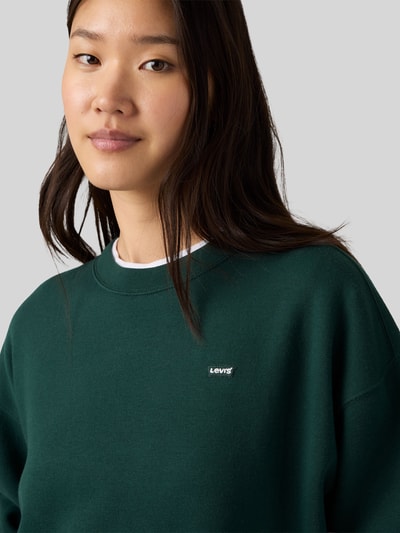 Levi's® Relaxed Fit Sweatshirt aus Baumwoll-Mix mit Logo-Stitching Dunkelgruen 3