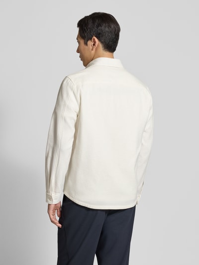 JOOP! COLLECTION regular fit overhemdjack met structuurpatroon model 'Knox' Offwhite - 5