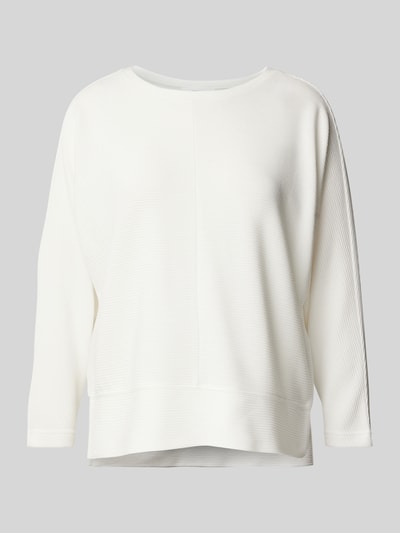 OPUS Sweatshirt mit Strukturmuster Modell 'Sinni' Offwhite 2