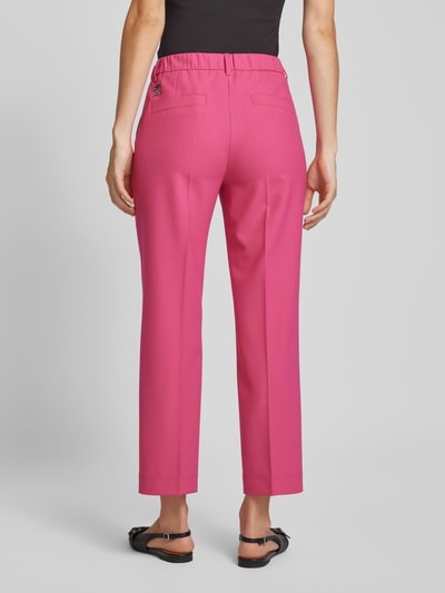 Marc Cain Slim Fit Anzughose mit Bügelfalten Pink 5