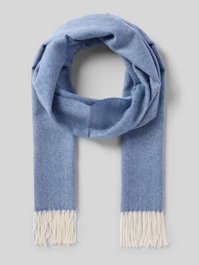 SALMONE Sjaal van puur kasjmier Koningsblauw - 1