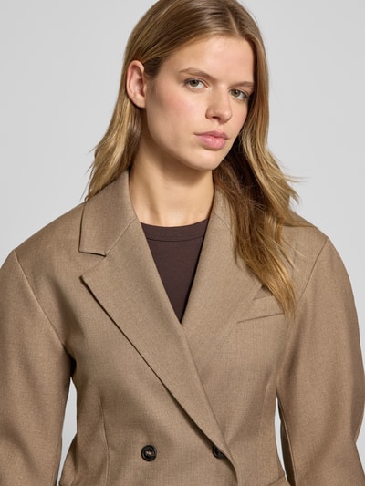 Gina Tricot Blazer mit Reverskragen Sand Melange 3