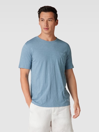 Marc O'Polo T-Shirt mit Brusttasche Blau 4