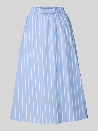 My Essential Wardrobe Spódnica midi z elastycznym pasem model ‘Kiona’ Jasnoniebieski 2