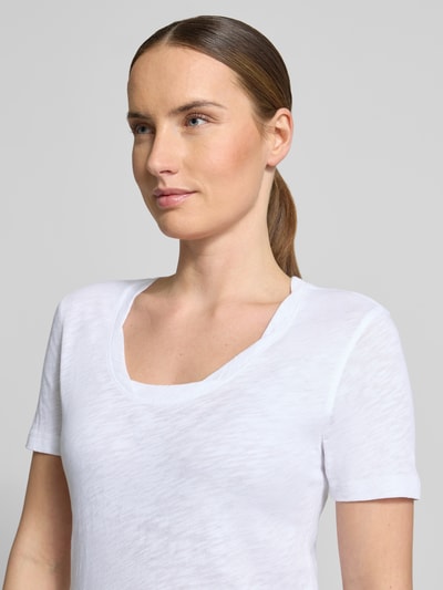 Marc O'Polo Regular Fit T-Shirt aus reiner Baumwolle Weiss 3