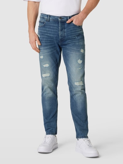 HUGO Slim Fit Jeans im Destroyed-Look Hellblau 4